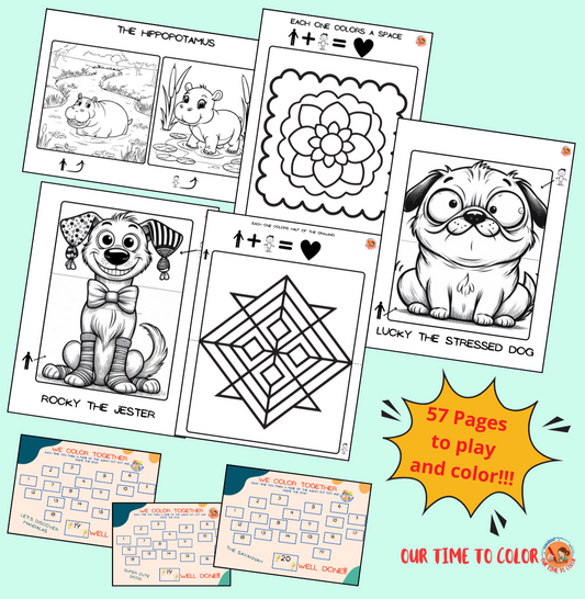 ENGLISH VERSION - Our Time to Color - Pack 4