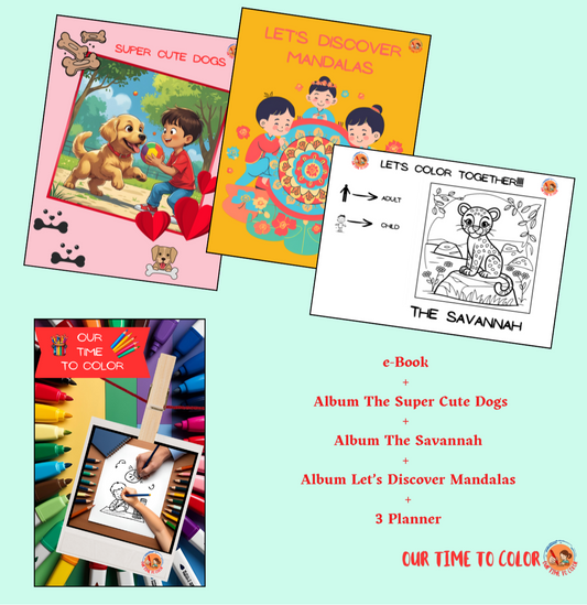 ENGLISH VERSION - Our Time to Color - Pack 4