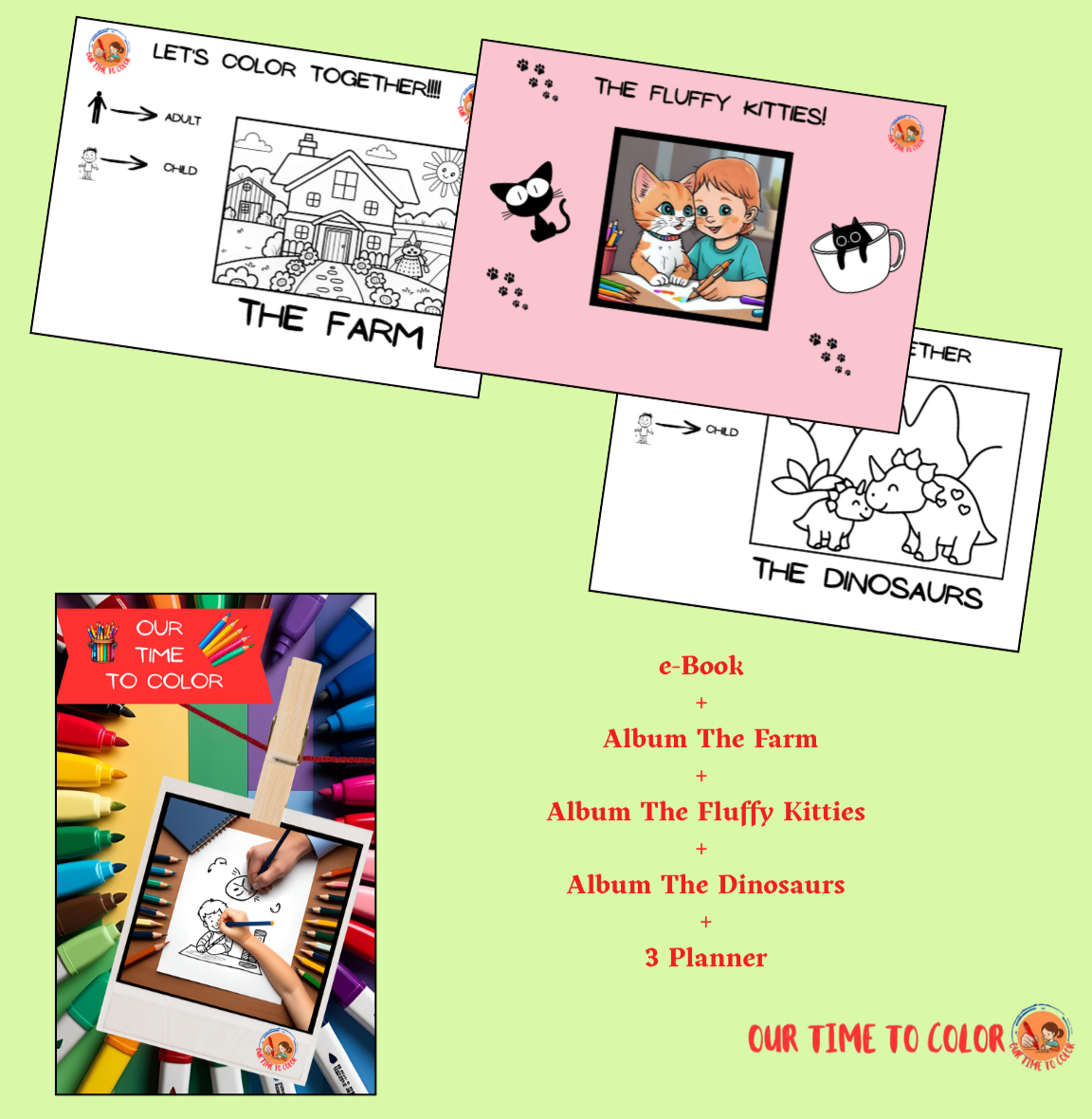 ENGLISH VERSION - Our Time to Color - Pack 3