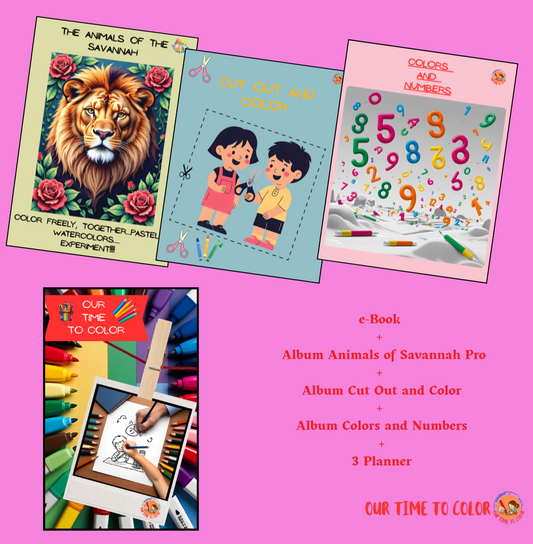 ENGLISH VERSION - Our Time To Color - Pack 1